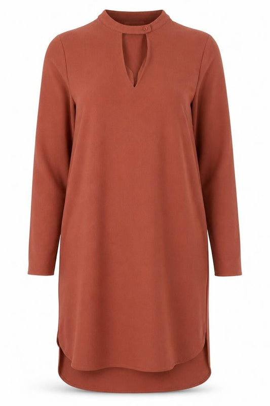 Just Female Brown Shirt Dress S - Elegant Women's Casual Wear