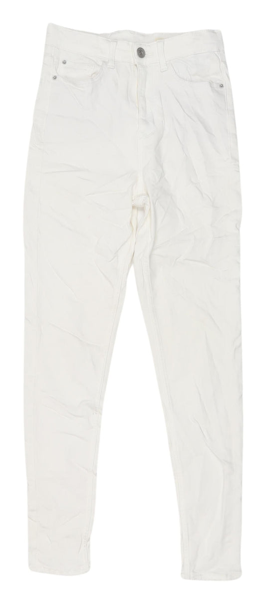 Marks & Spencer Women's White Canvas Jeans Size 8