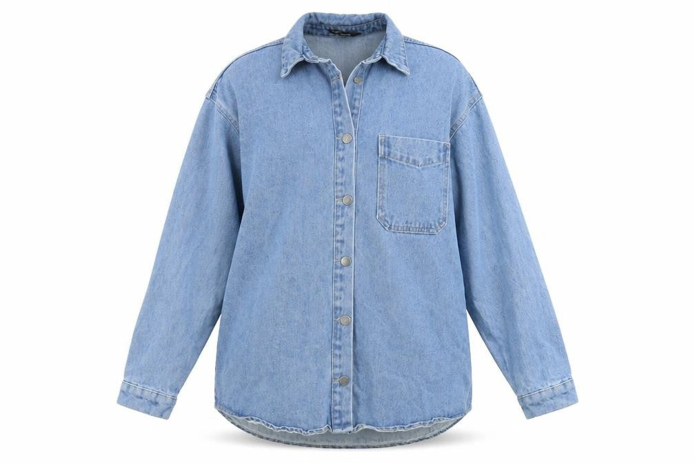Boohoo Women's Blue Denim Jacket UK 6 Casual Style