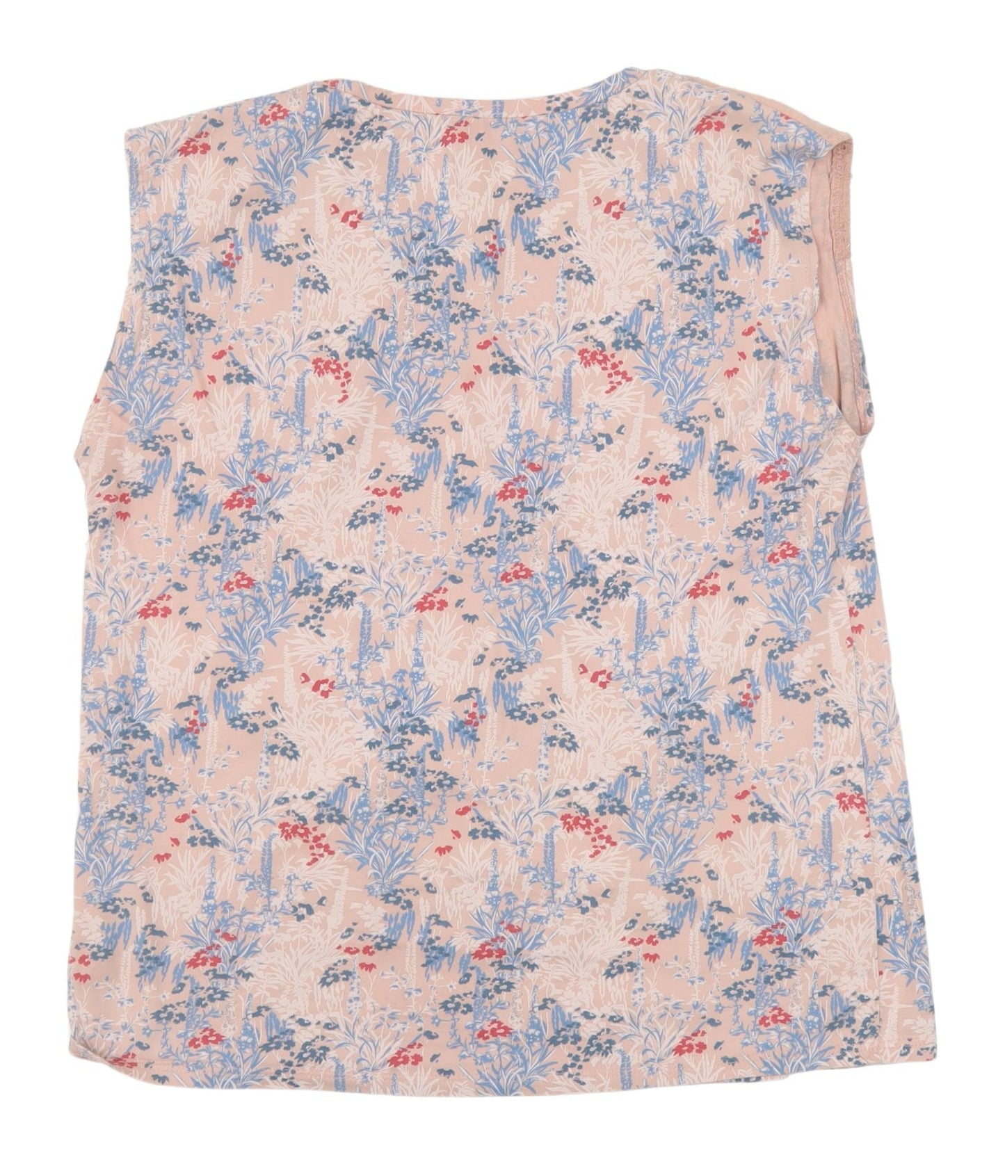 Next Women's Floral Multicoloured Tank Top UK 12 Cotton
