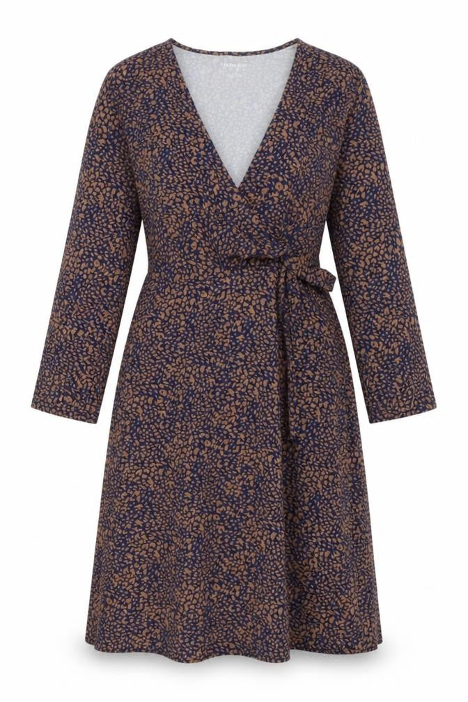 Lands' End Women's Multicoloured Wrap Dress Small