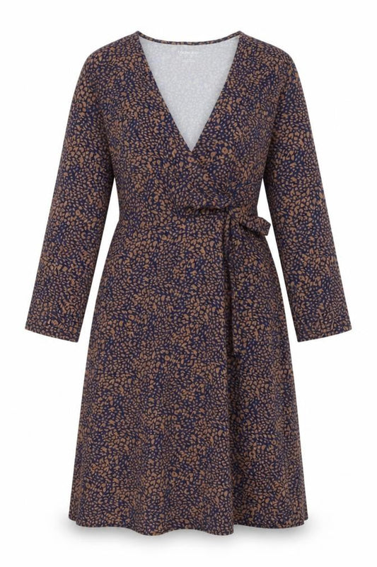 Lands' End Women's Multicoloured Wrap Dress Small