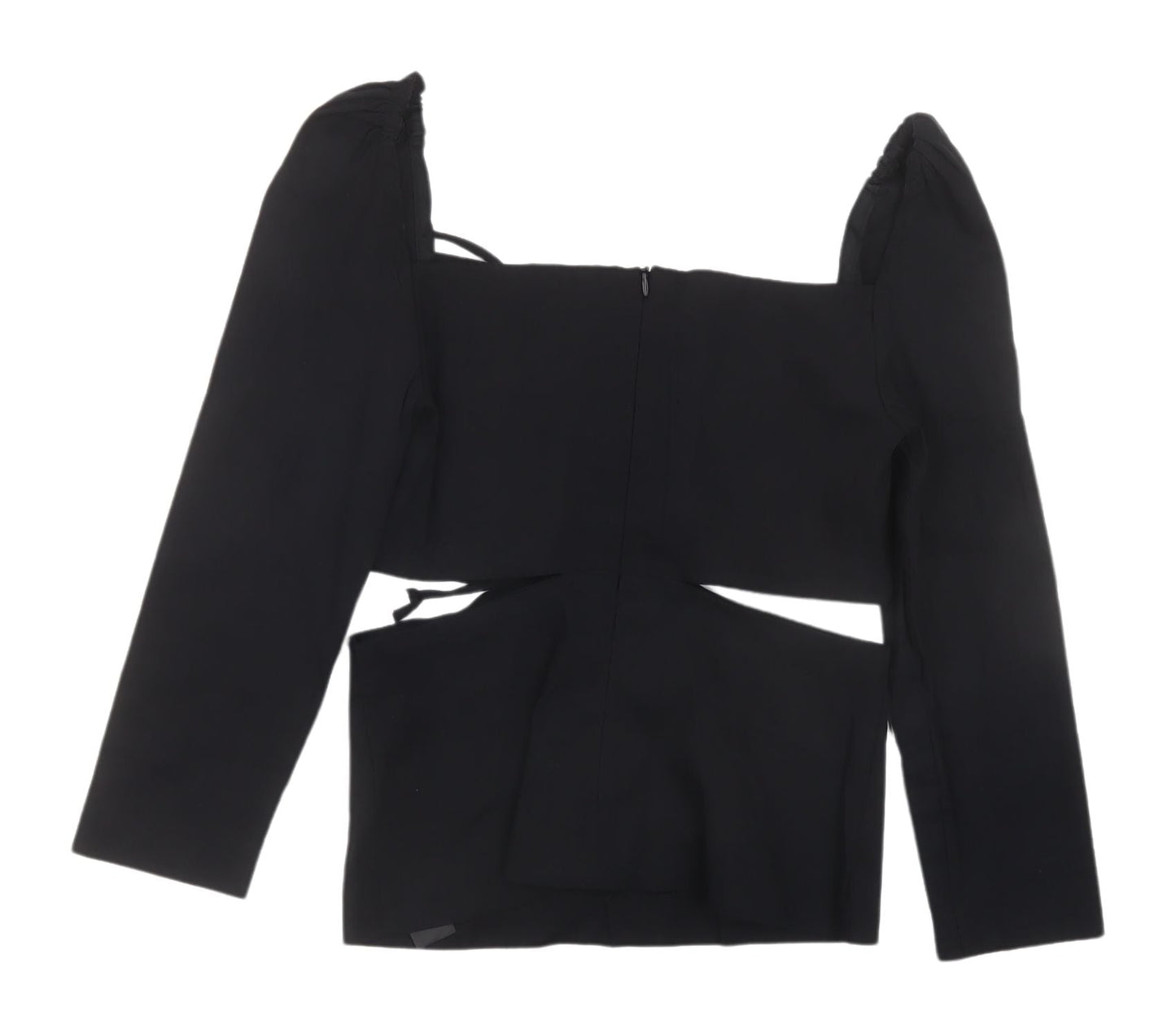Zara Women's Black Cropped Blouse XS