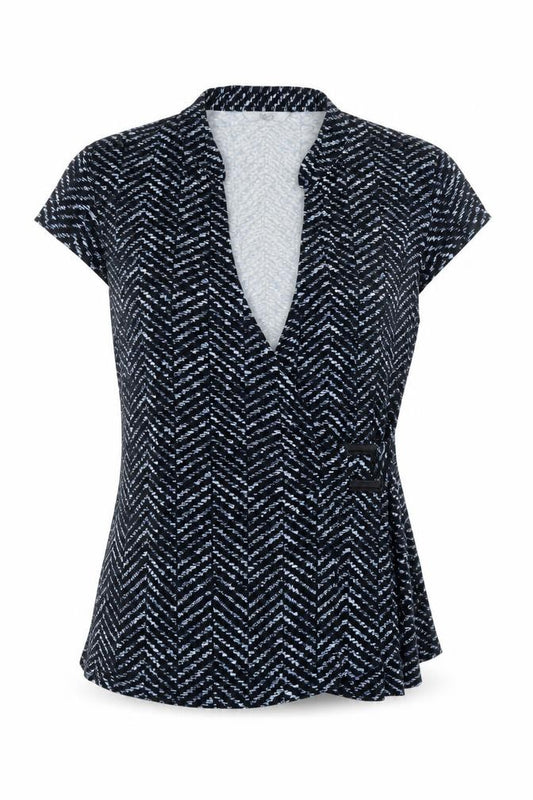 Marks and Spencer Women's Blue Wrap Blouse Size 16