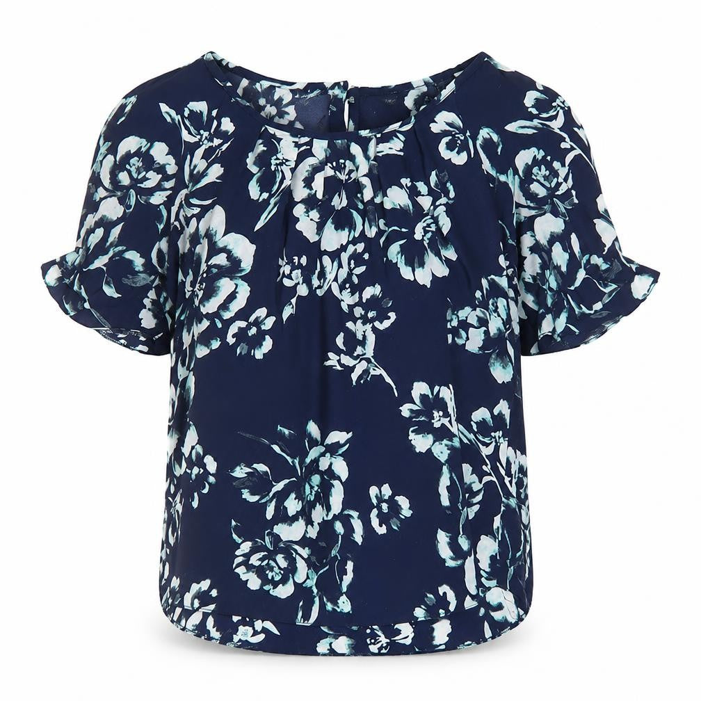Dorothy Perkins Women's Blue Floral Blouse Size 10