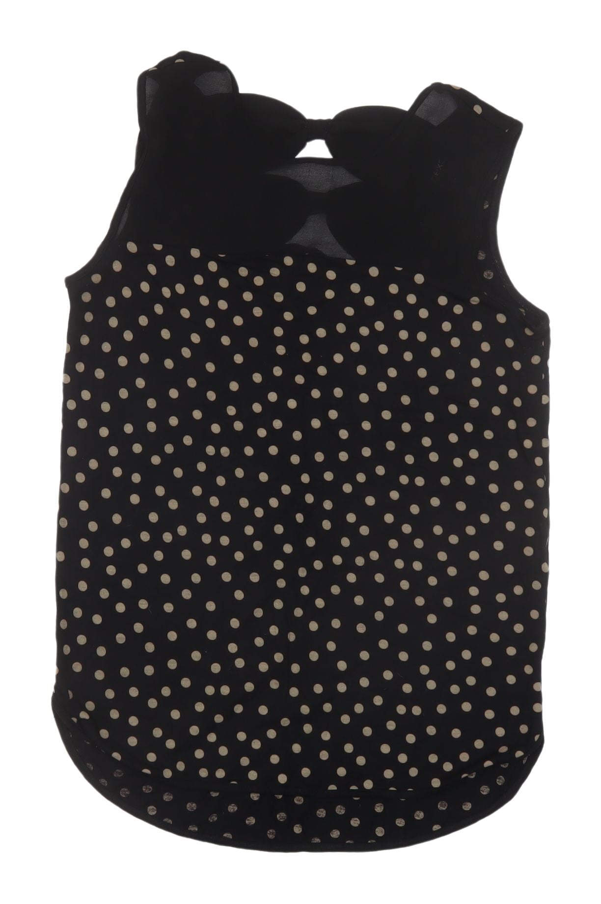 Next Women's Black Polka Dot Sleeveless Tank Top