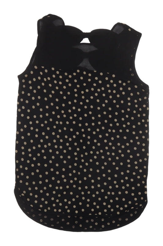 Next Women's Black Polka Dot Sleeveless Tank Top