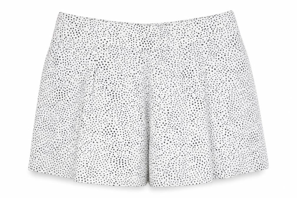 Marks & Spencer Women's White Polka Dot Shorts Size 22