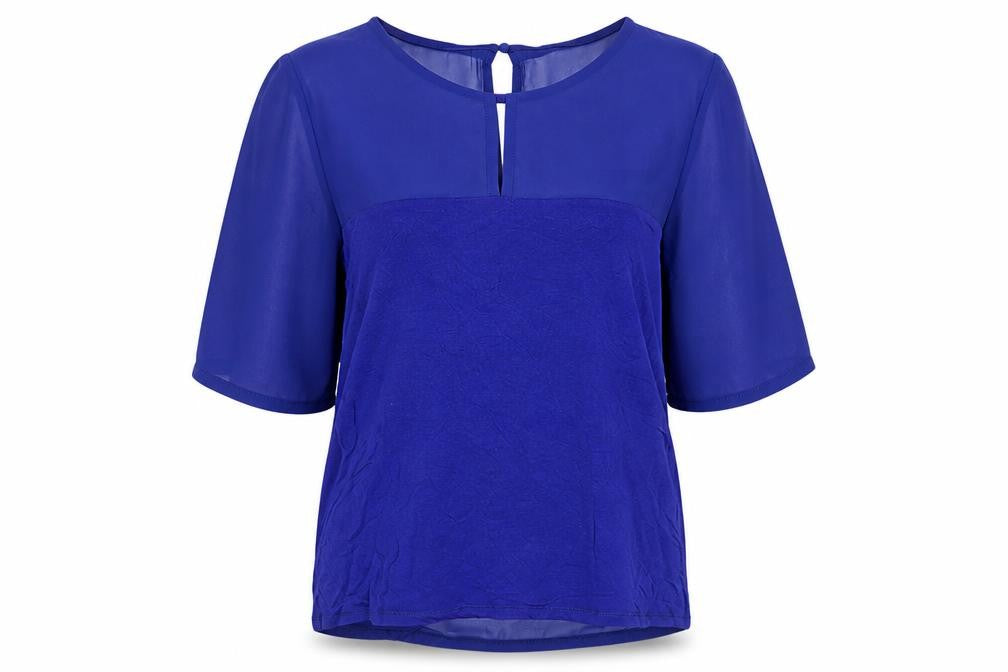 Betty Jackson Black Women's Blue Blouse Size 14