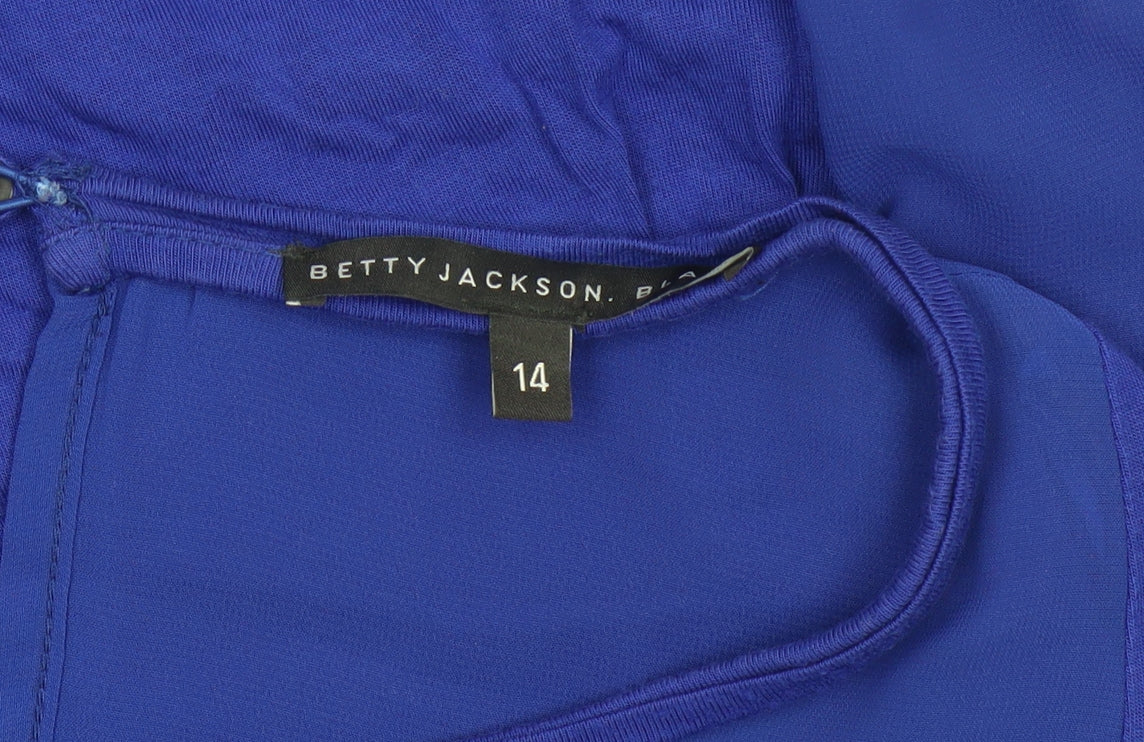 Betty Jackson Black Women's Blue Blouse Size 14