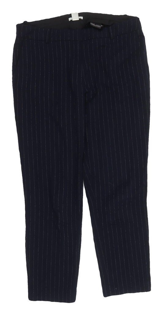 H&M Women's Black Striped Dress Pants Size 14