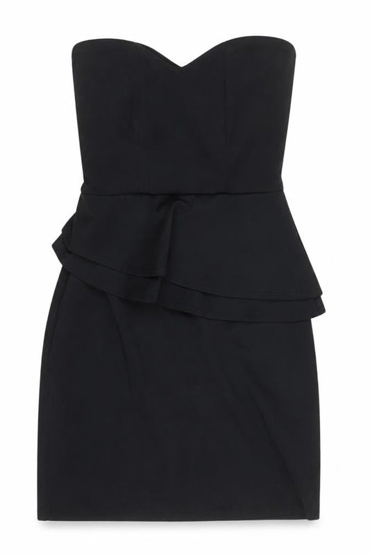 Oasis Women's Black Bodycon Strapless Dress Size 8