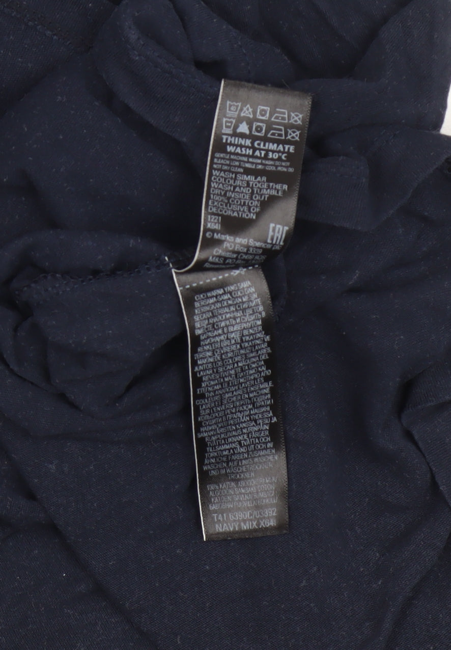 Marks and Spencer Women’s Blue Cotton Camisole Tank