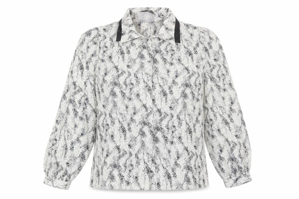 Drendie Girl Women's Black & White Collared Blouse Size 12