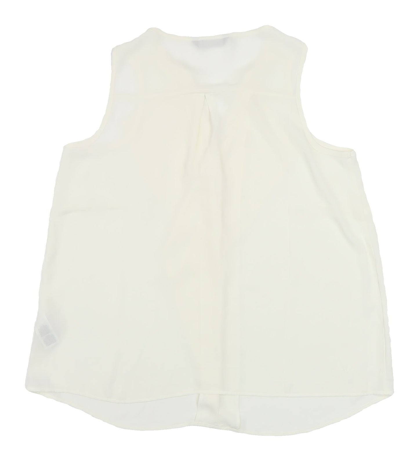 Marks and Spencer Women Ivory Blouse, Size 12, V-Neck Basic