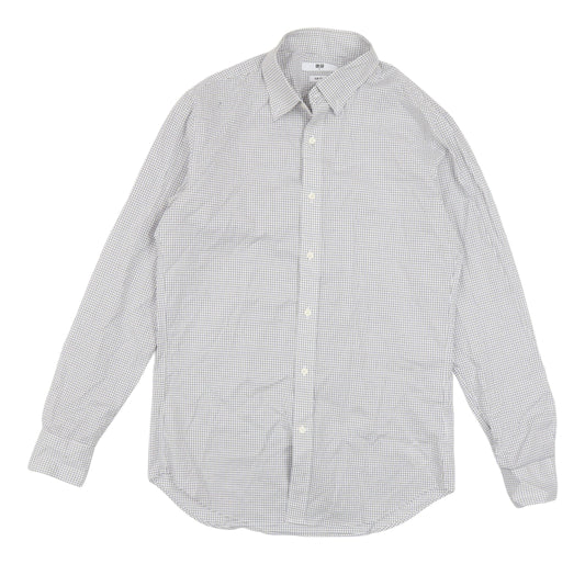 Uniqlo Men's Slim Multicoloured Check Shirt S
