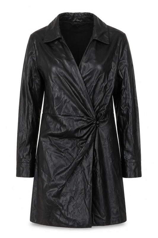 Zara Women's Black Collared Jacket Dress S