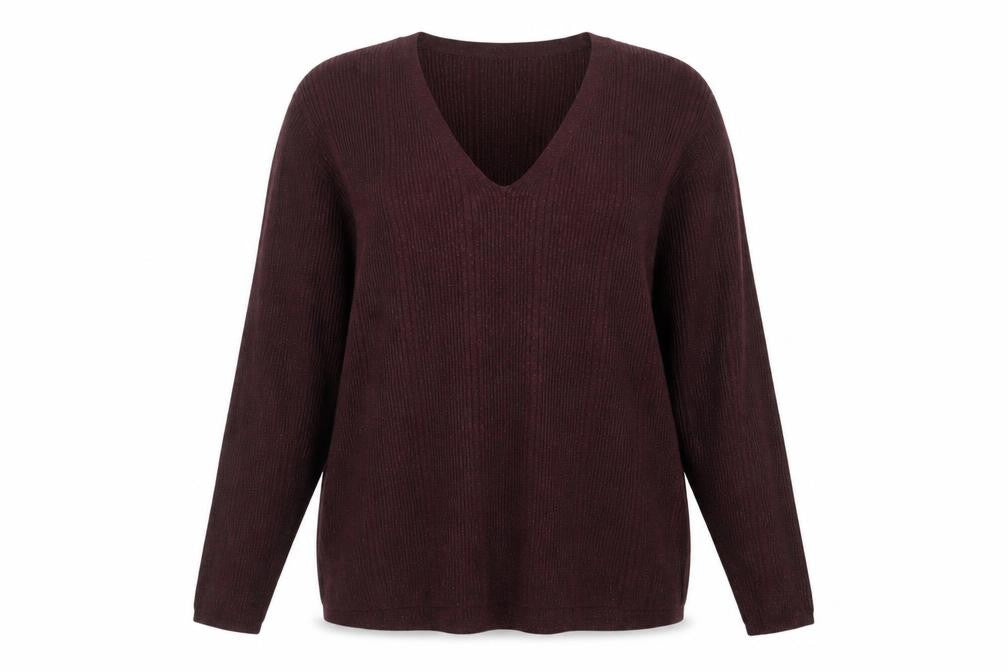Marks & Spencer Women's Brown V-Neck Pullover