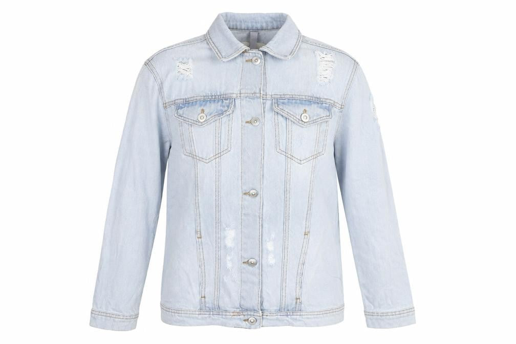 Stradivarius Women's Blue Denim Jacket Size 10