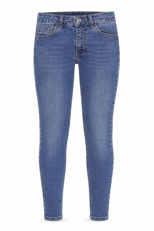 Topshop Women's Blue Skinny Jeans, Size 28, Regular Fit