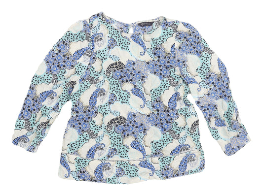 Marks and Spencer Women's Paisley Multicoloured Blouse Size 10