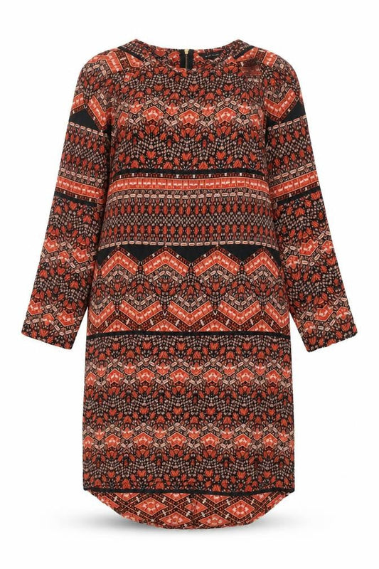 New Look Women's Multicoloured Shift Dress Size 10