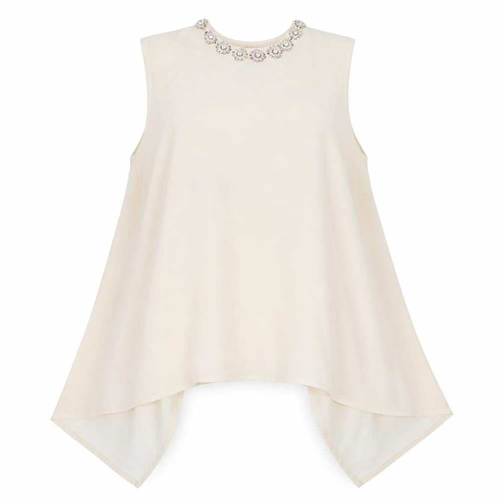 Marks & Spencer Women's Ivory Beaded Tank Top 14