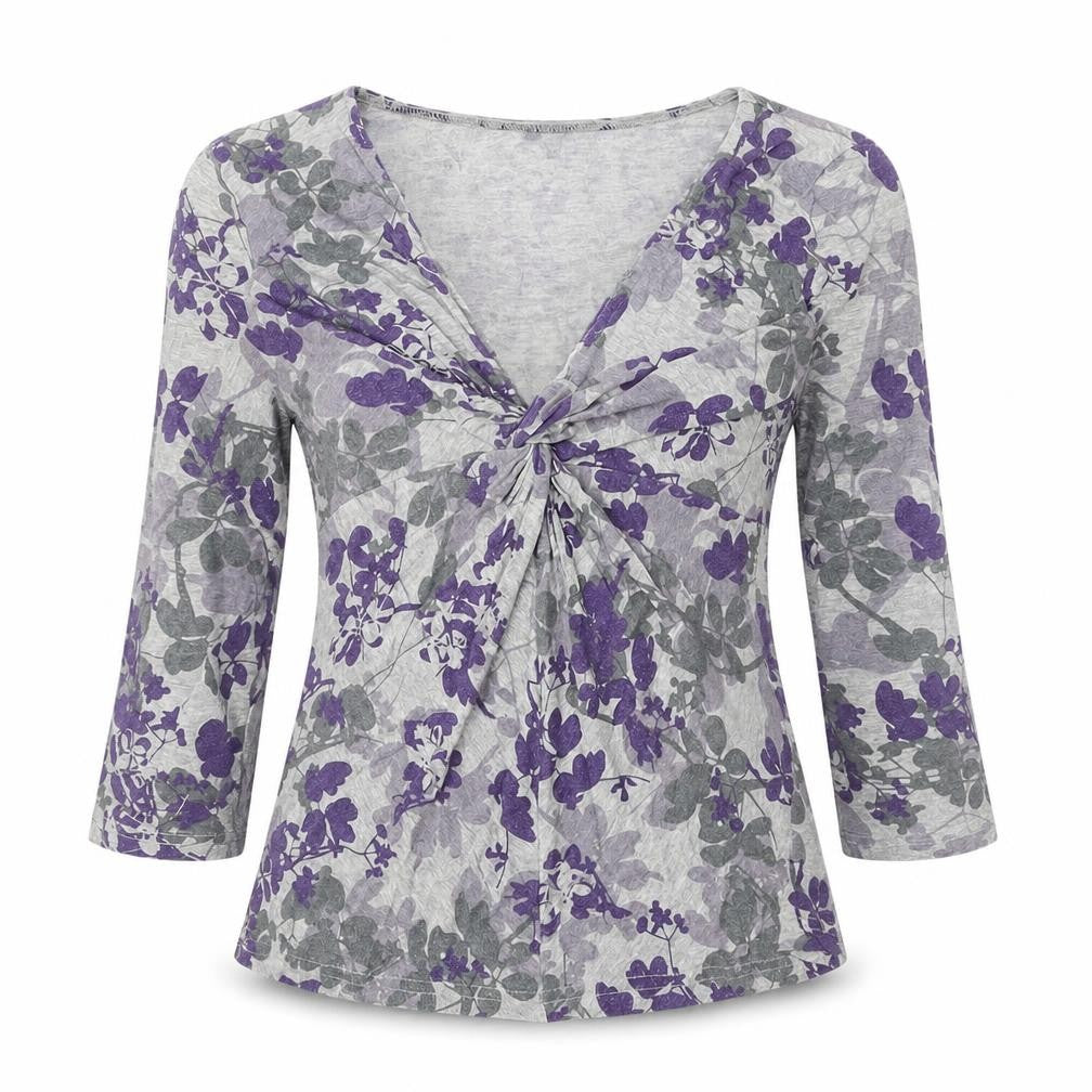 Phase Eight Women's Grey Floral Tunic, Size 12, Excellent