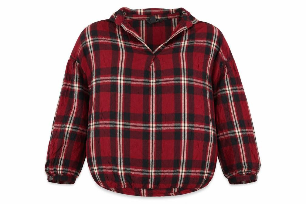 New Look Women's Plaid Button-Up Shirt, Size 12