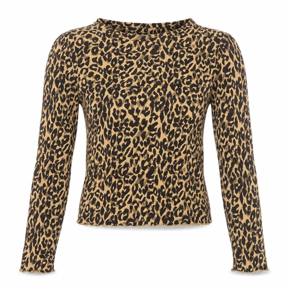 Marks & Spencer Beige Animal Print Blouse, Size 8