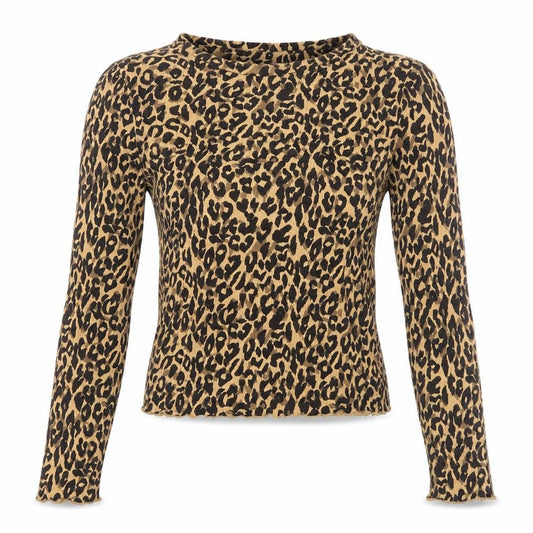 Marks & Spencer Beige Animal Print Blouse, Size 8