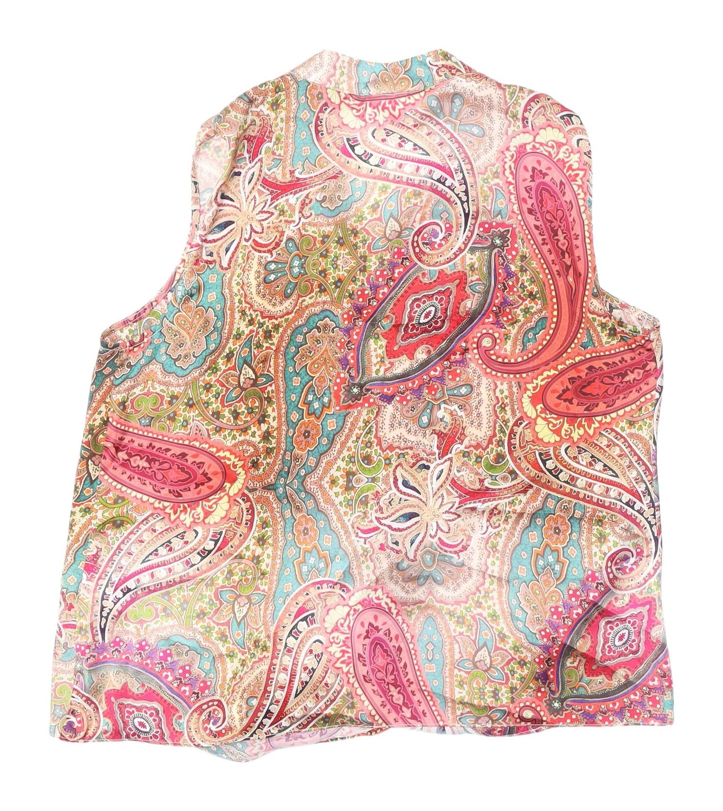 Wallis Petite Multicoloured Wrap Blouse Size 12
