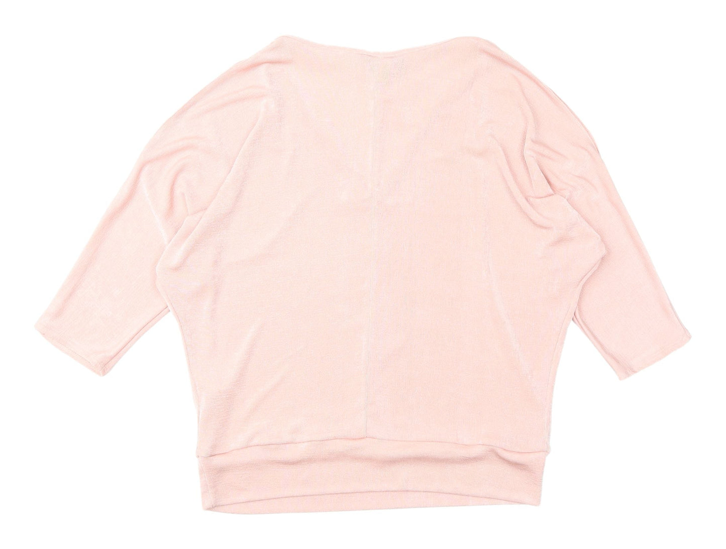 Principles Women's Pink V-Neck Blouse Size 12