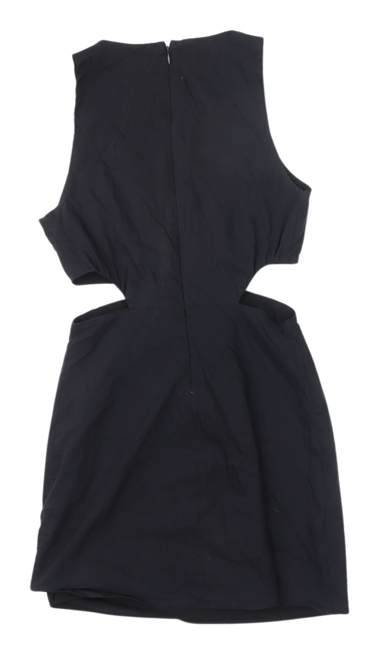 Zara Women's Black Bodycon Cut Out Dress Size 12