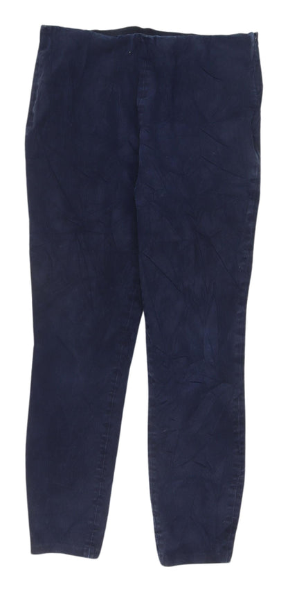 Uniqlo Women's Blue Chino Trousers - Size 30 Regular