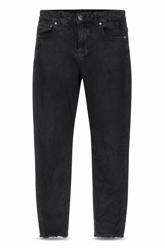H&M Women's Black Skinny Jeans UK 12 Distressed Style