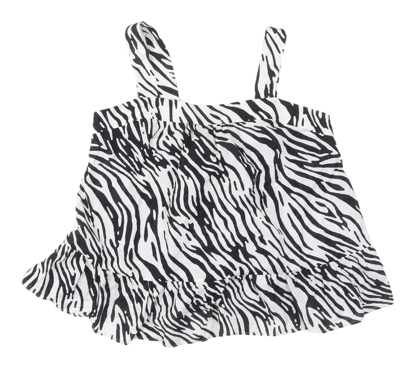 Marks and Spencer Women's Black Animal Print Tank Top