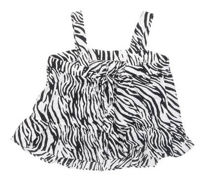 Marks & Spencer Women's Black Animal Print Tank Top