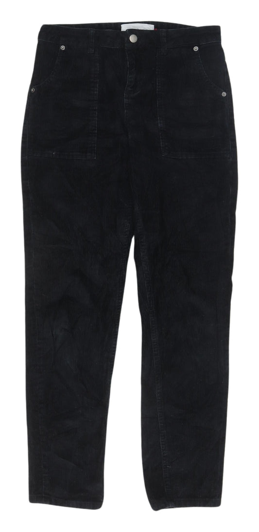 John Lewis Women's Black Corduroy Trousers Size 8