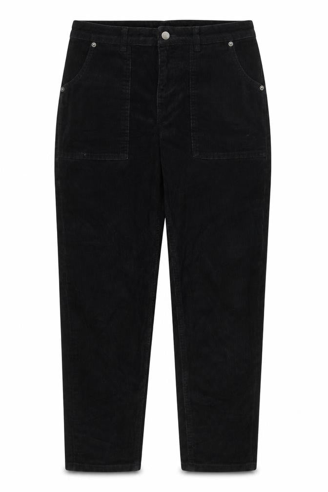 John Lewis Women's Black Corduroy Trousers Size 8