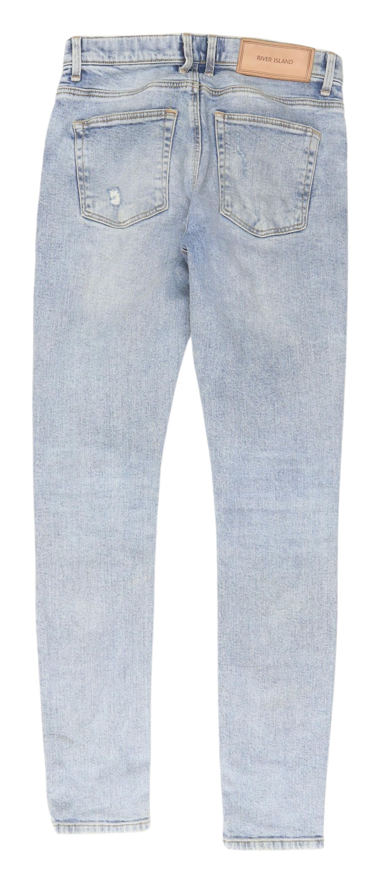 River Island Men's Light Blue Skinny Jeans Size 28
