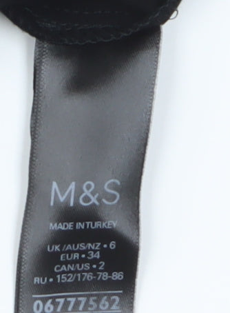 Marks & Spencer Women's Black Sleeveless Blouse
