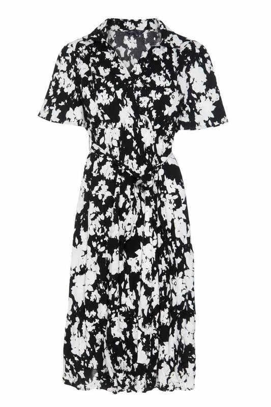 Marks & Spencer Women's Black Floral Shirt Dress