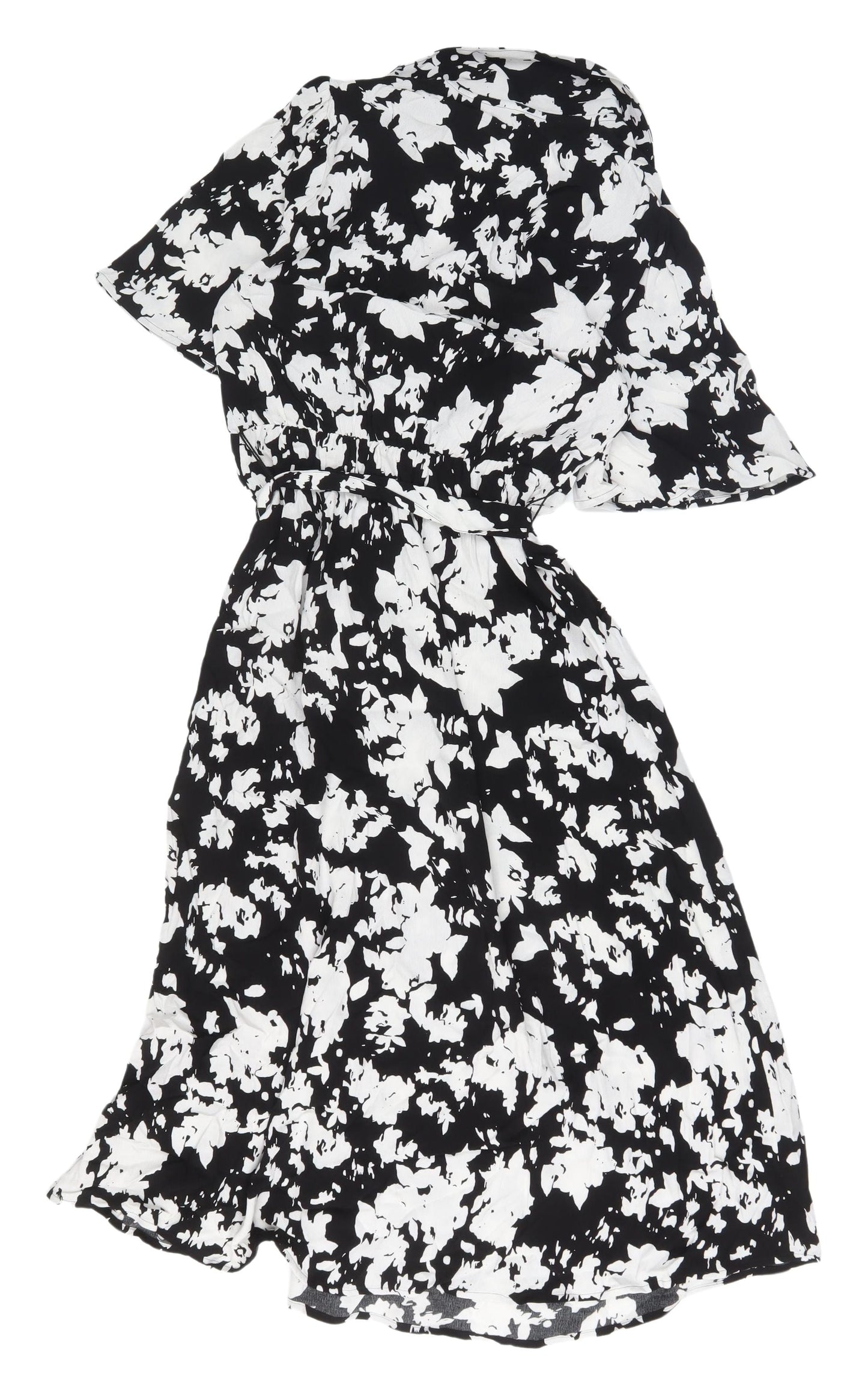 Marks and Spencer Women's Black Floral Shirt Dress