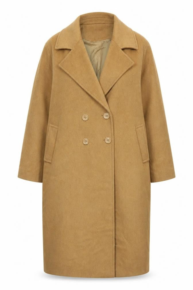 Kaleidoscope Women's Beige Long Coat UK Size 16