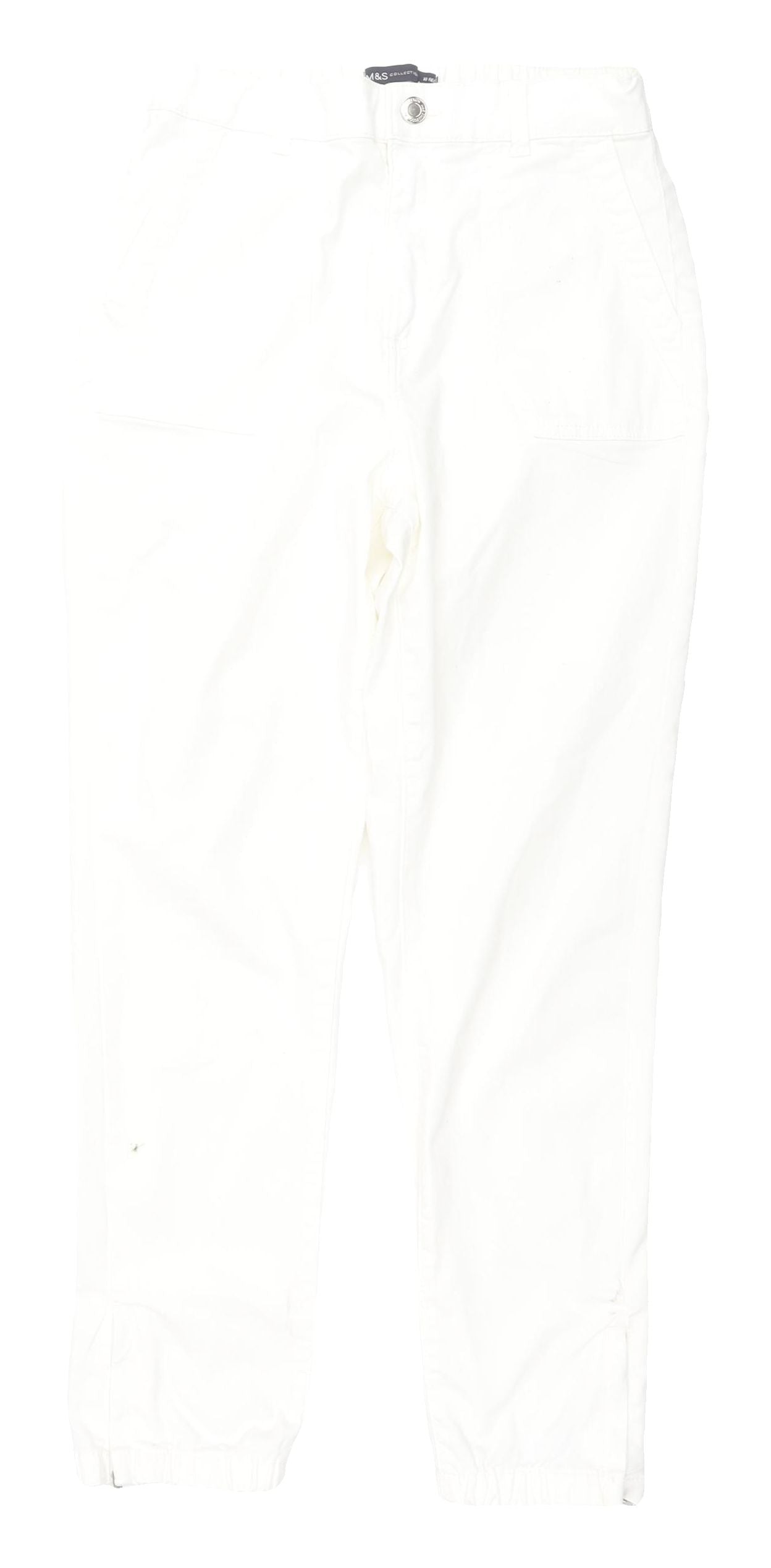 Marks and Spencer Women's Ivory Regular Fit Jeans