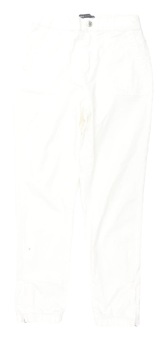 Marks and Spencer Women's Ivory Regular Fit Jeans