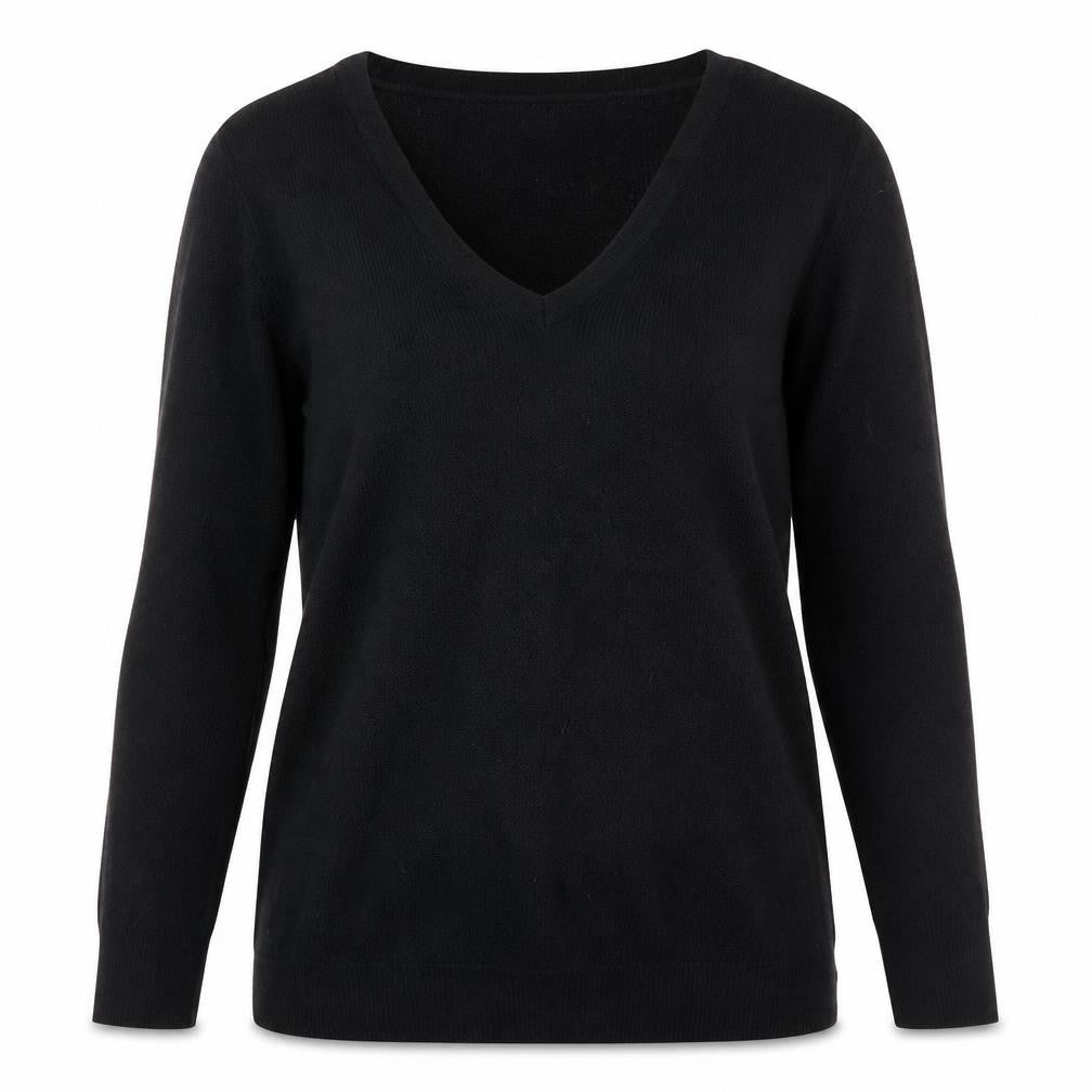 GAP Women's Black V-Neck Pullover Jumper XS