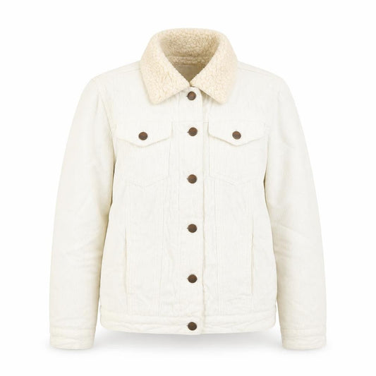 New Look Women’s White Cotton Corduroy Jacket Size 6