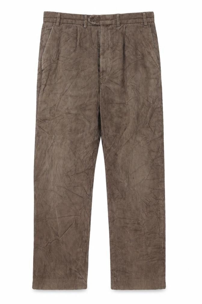 Savatini Men's Brown Corduroy Trousers
